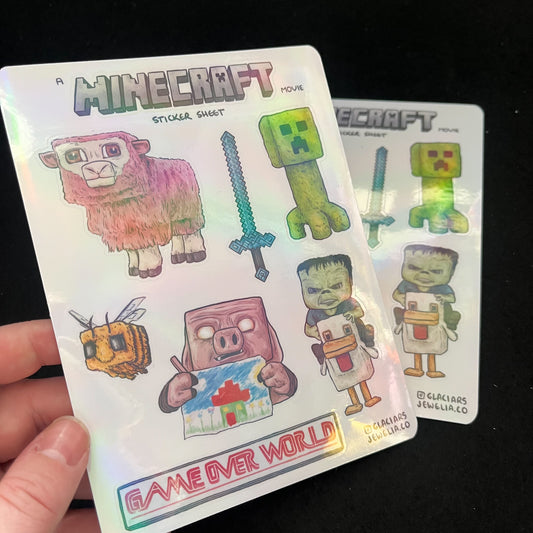 A Minecraft Movie Sticker Sheet
