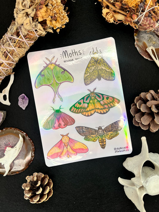 Moth Sticker Sheet
