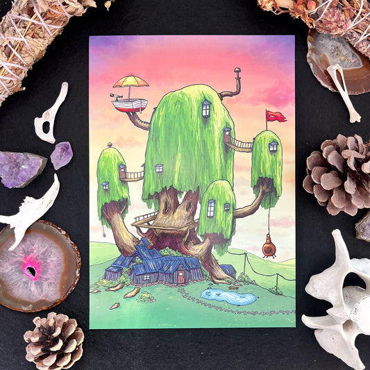 Adventure Time Treehouse Print