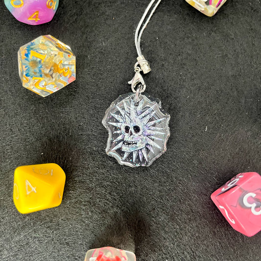 Scooby Doo Skull Disco Ball Acrylic Phone Charm