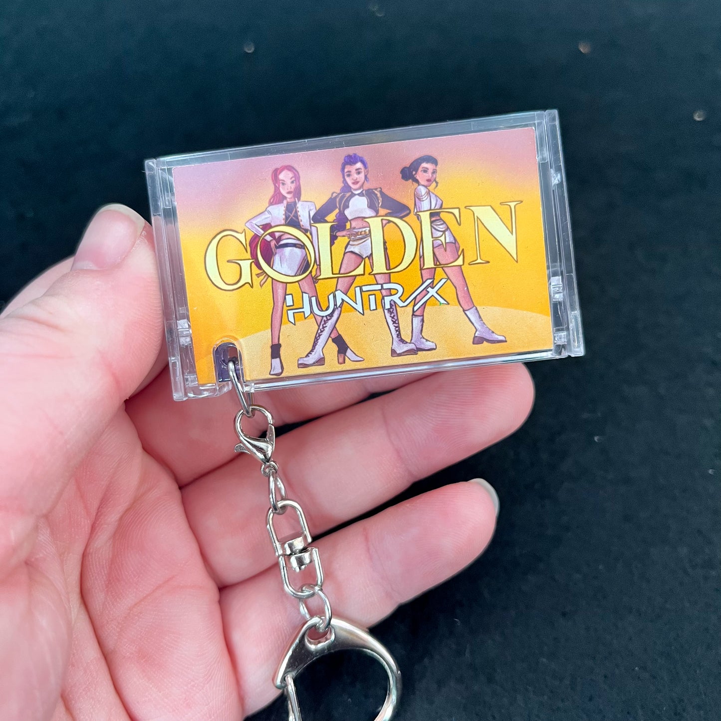 K-Pop Demon Hunters Huntrix Cassette Tape Keychain