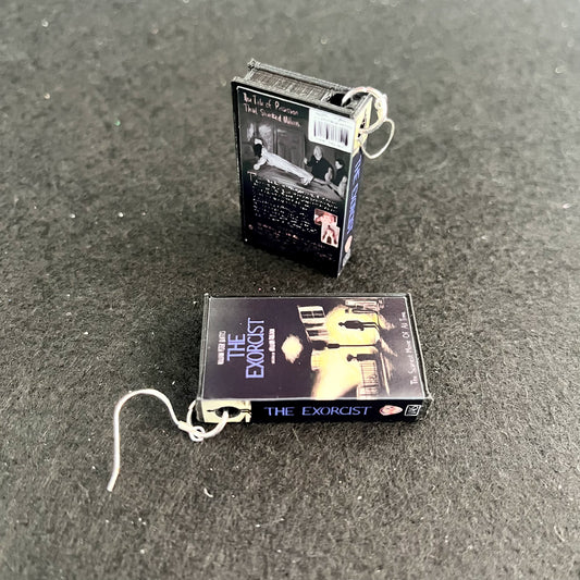 The Exorcist VHS Case Earrings