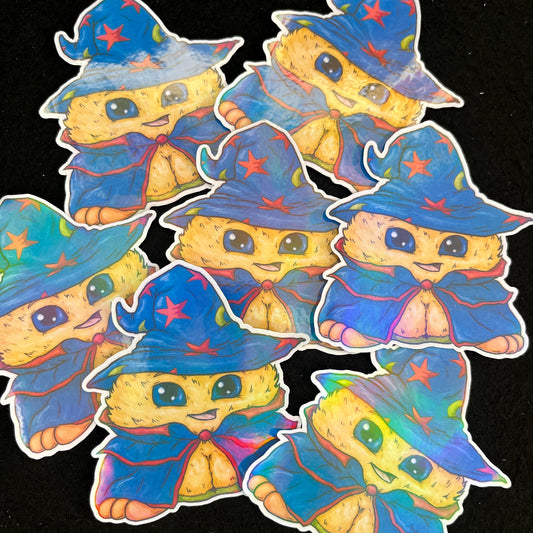 Neopets Shop Wizard Big Naturals Holographic Sticker
