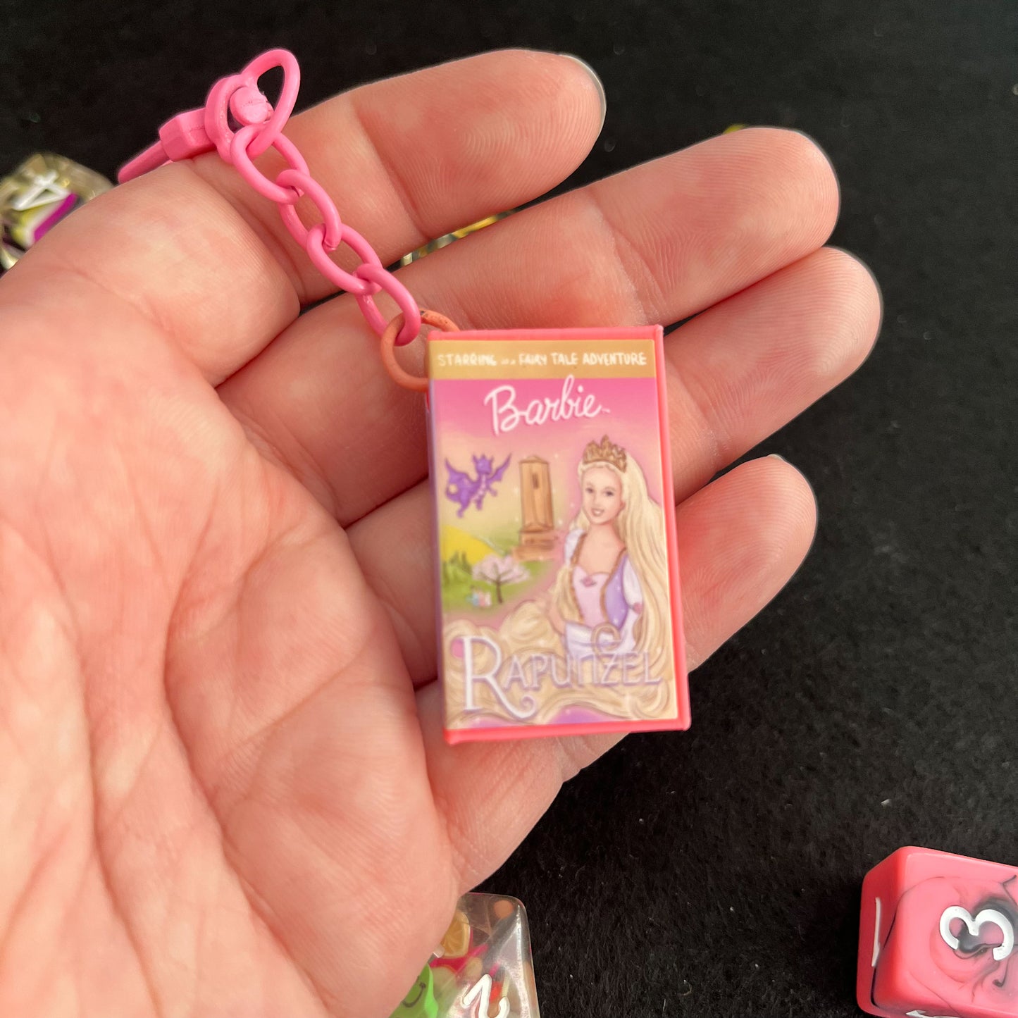 Barbie Rapunzel VHS Case Keyring