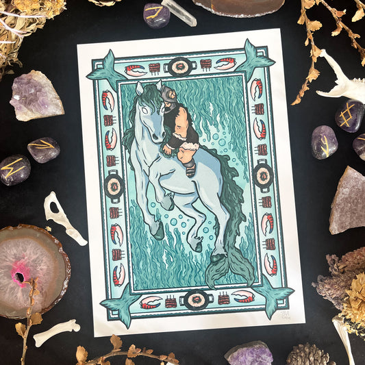 Senshi and Kelpie Print