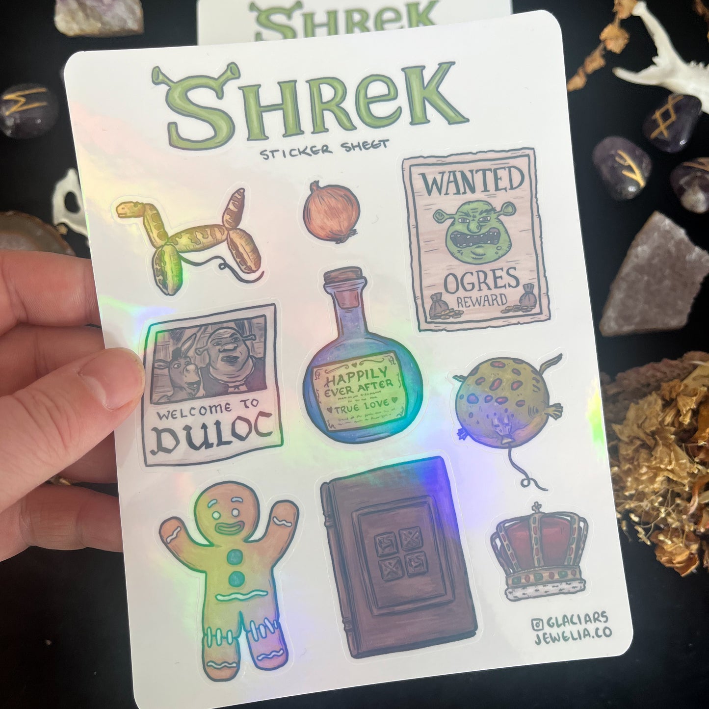 Shrek Sticker Sheet