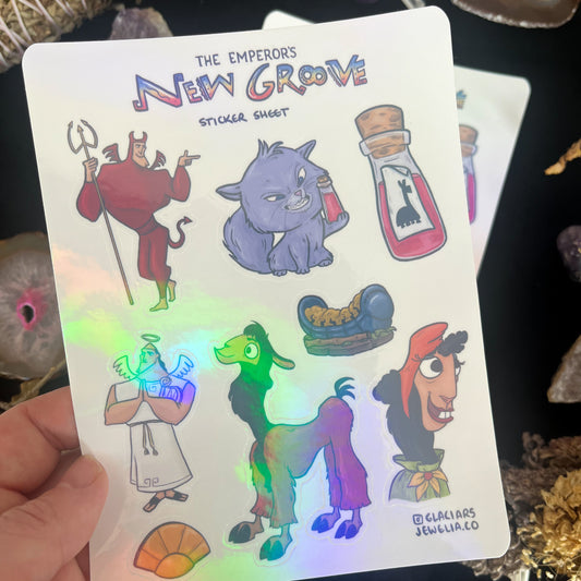 The Emperor's New Groove Sticker Sheet