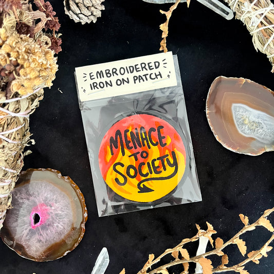 Menace To Society Embroidered Patch