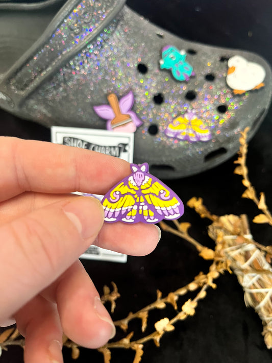 Magical Moth Shoe Charm