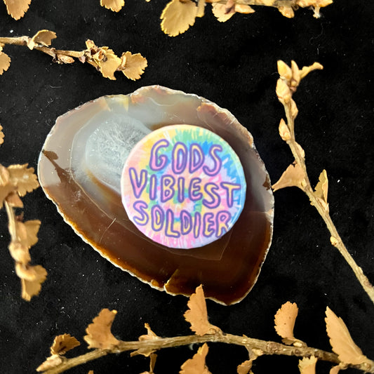 Gods Vibiest Soldier Badge