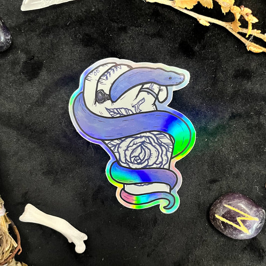 Holographic Snake Hand Sticker
