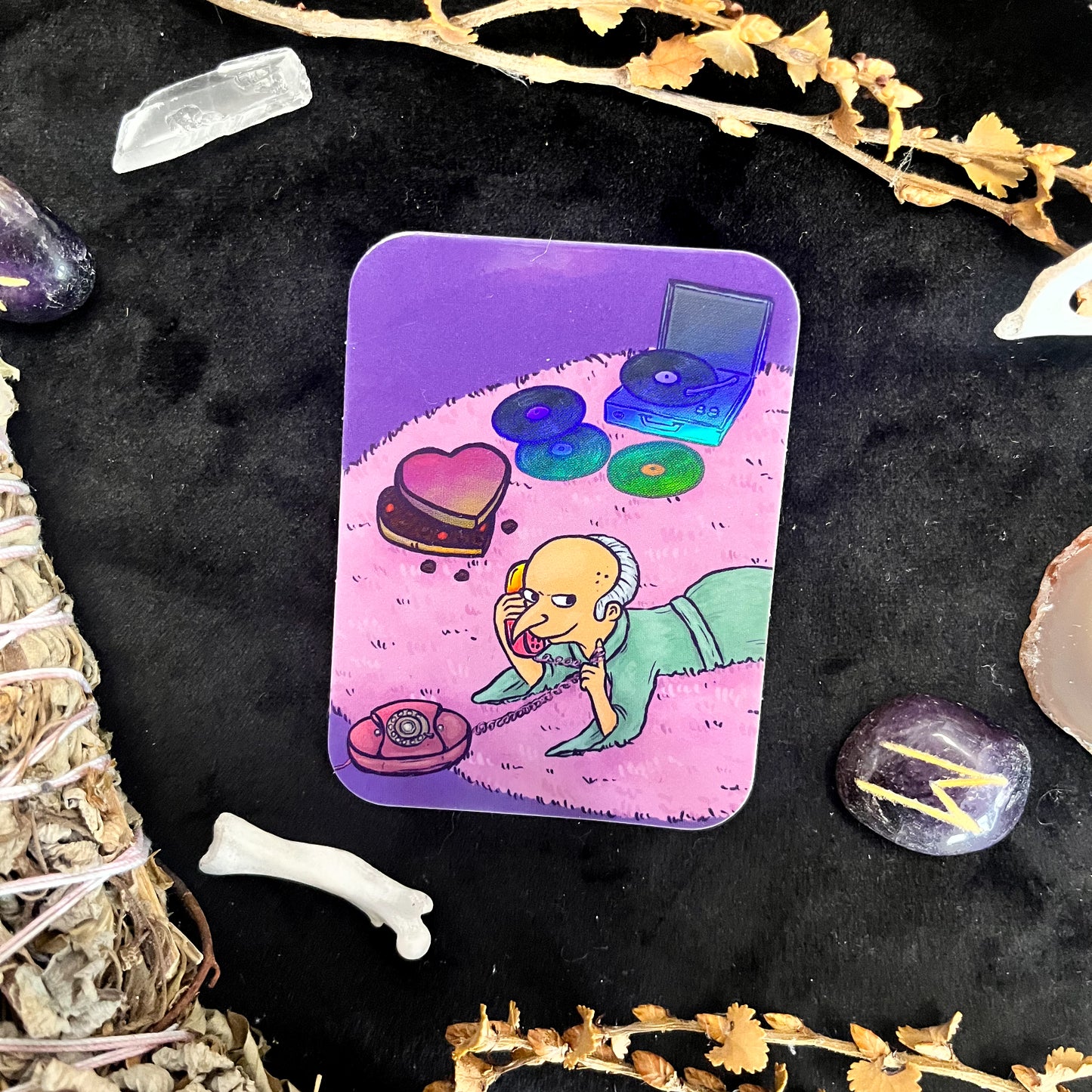 Mr Burns Holographic Sticker