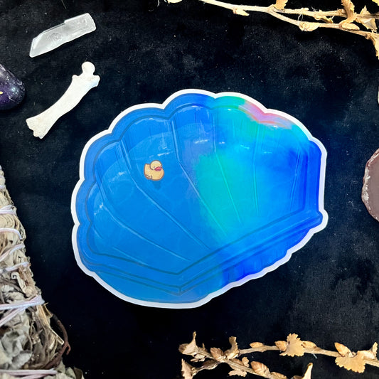 Shell Pool Holographic Sticker