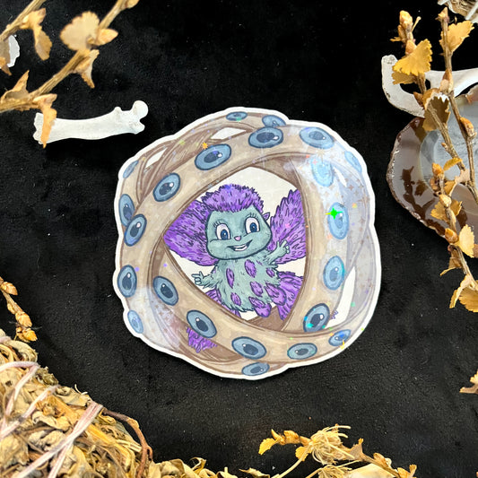 Bibble-ically Accurate Angel Holographic Sticker