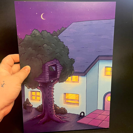 Simpsons Treehouse/House Print
