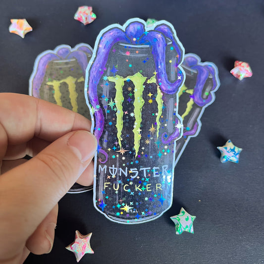 Monster Fucker Sparkly Sticker
