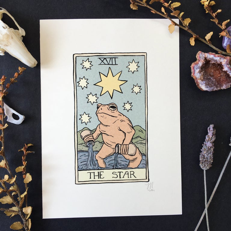 The Star Toad Tarot Print