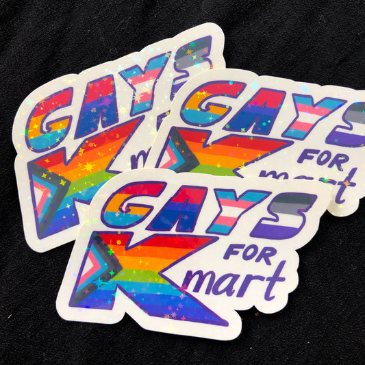 Gays for Kmart Sparkly Sticker