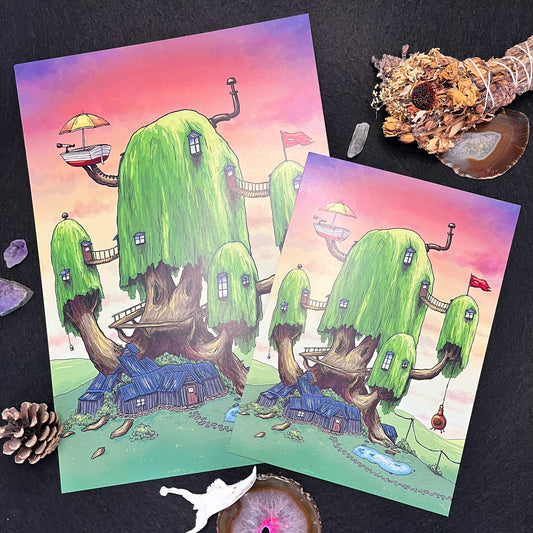 Adventure Time Treehouse Print