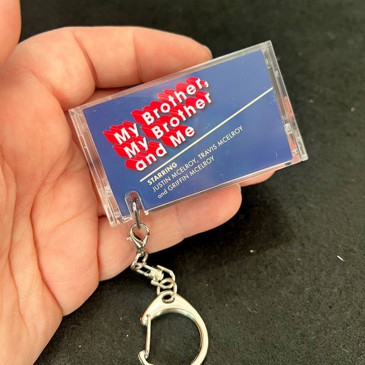 My Brother, My Brother and Me Cassette Tape Keychain