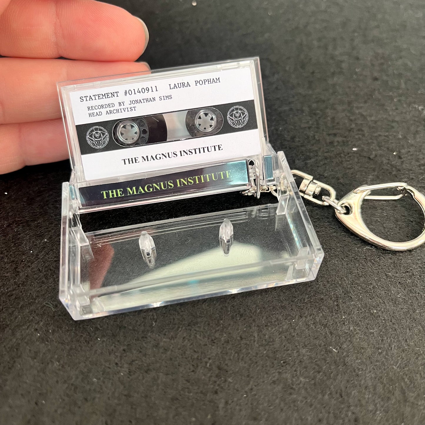 The Magnus Archives Cassette Tape Keychain