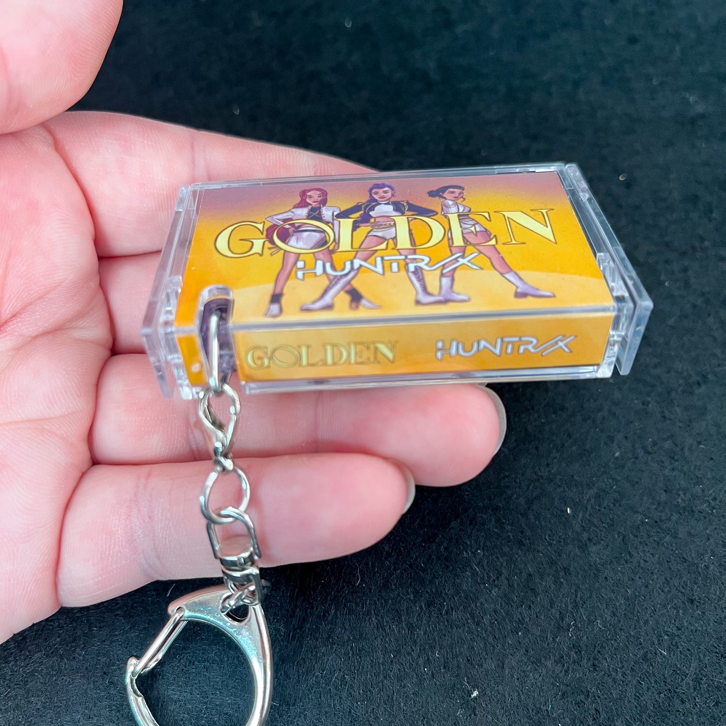 K-Pop Demon Hunters Huntrix Cassette Tape Keychain