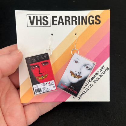 The Silence of the Lambs VHS Case Earrings
