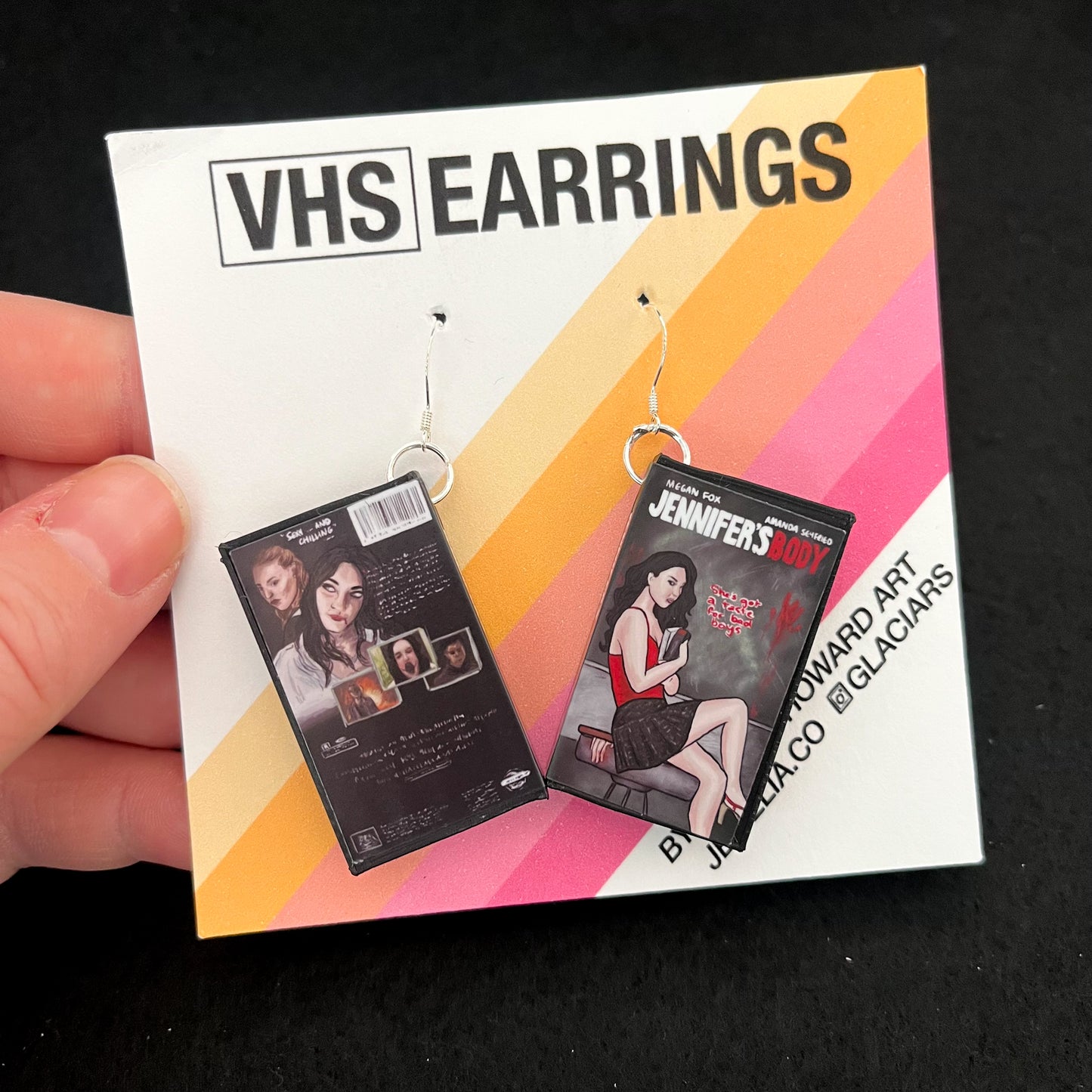 Jennifer’s Body VHS Case Earrings