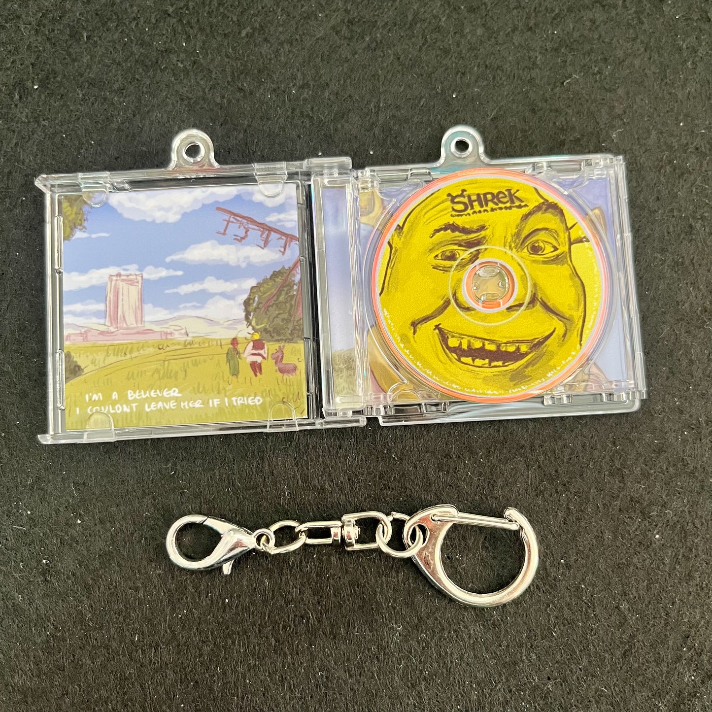Shrek Soundtrack Tiny CD Case Keyring