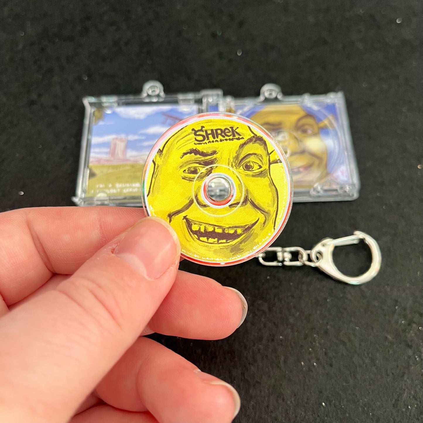 Shrek Soundtrack Tiny CD Case Keyring
