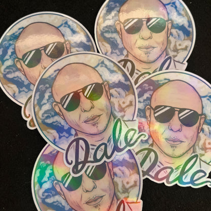 Pitbull Holographic Sticker