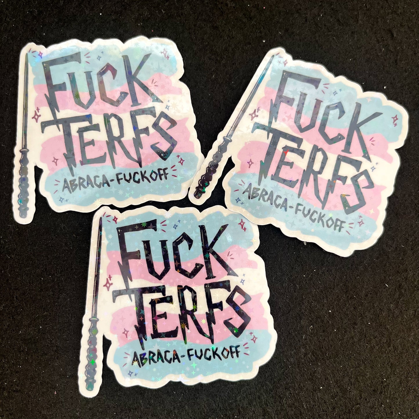 Fuck Terfs Holographic Sticker