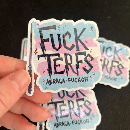 Fuck Terfs Holographic Sticker