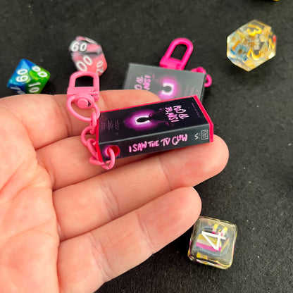 I Saw The TV Glow VHS Case Keyring