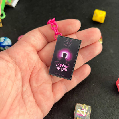 I Saw The TV Glow VHS Case Keyring