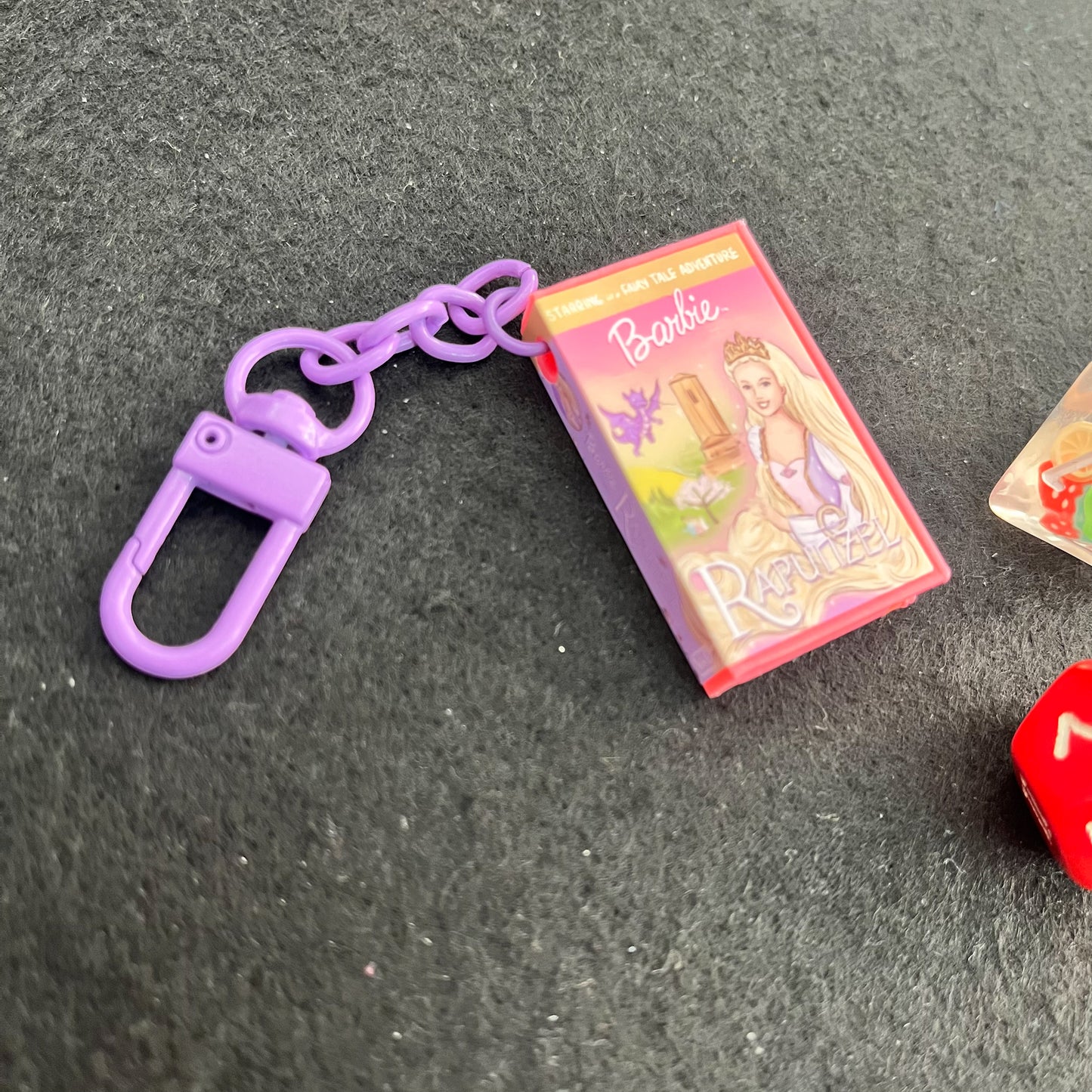 Barbie Rapunzel VHS Case Keyring