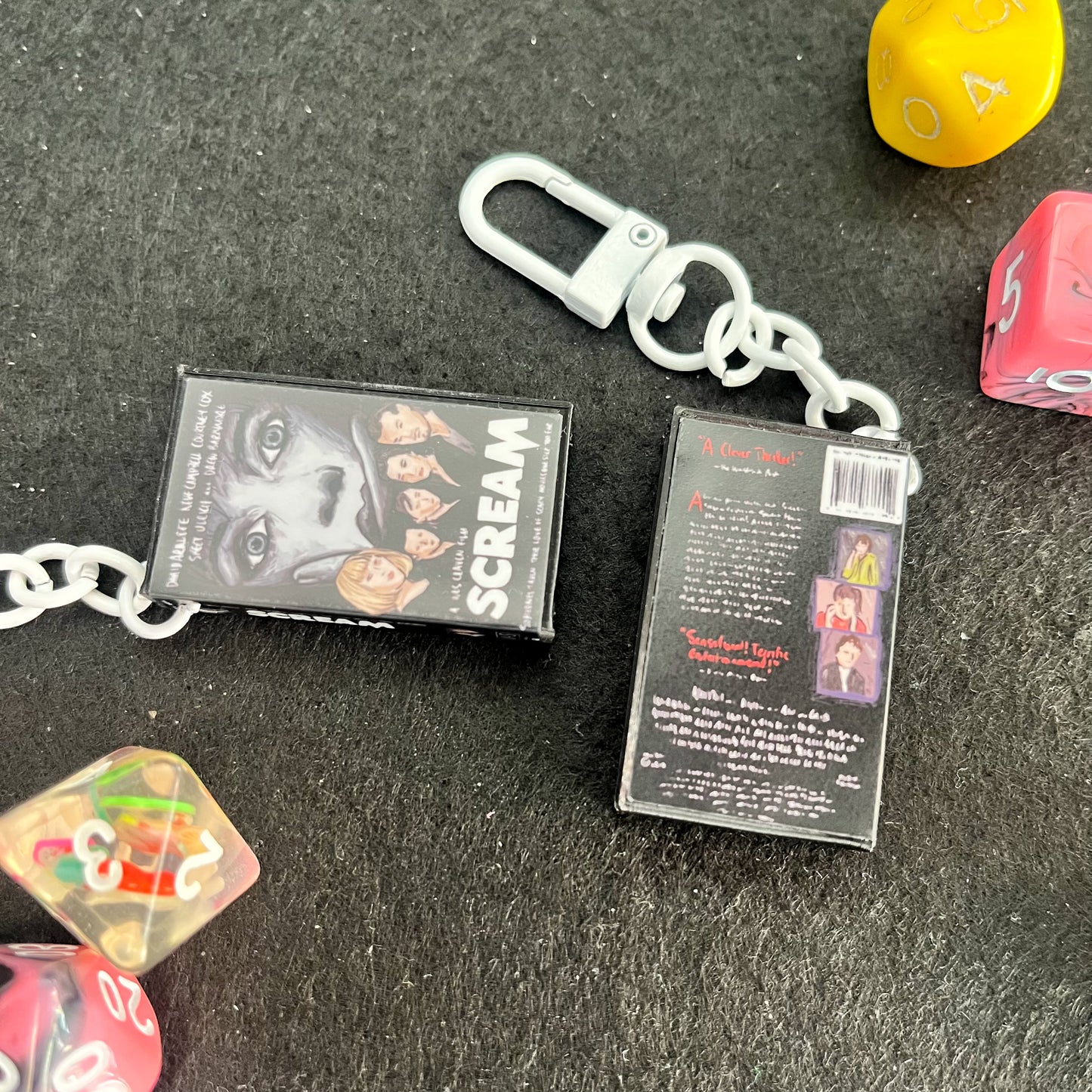 Scream VHS Case Keyring