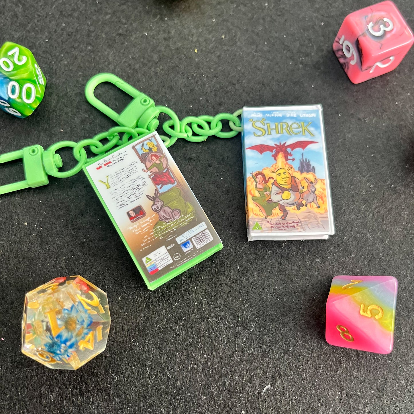 Shrek VHS Case Keyring