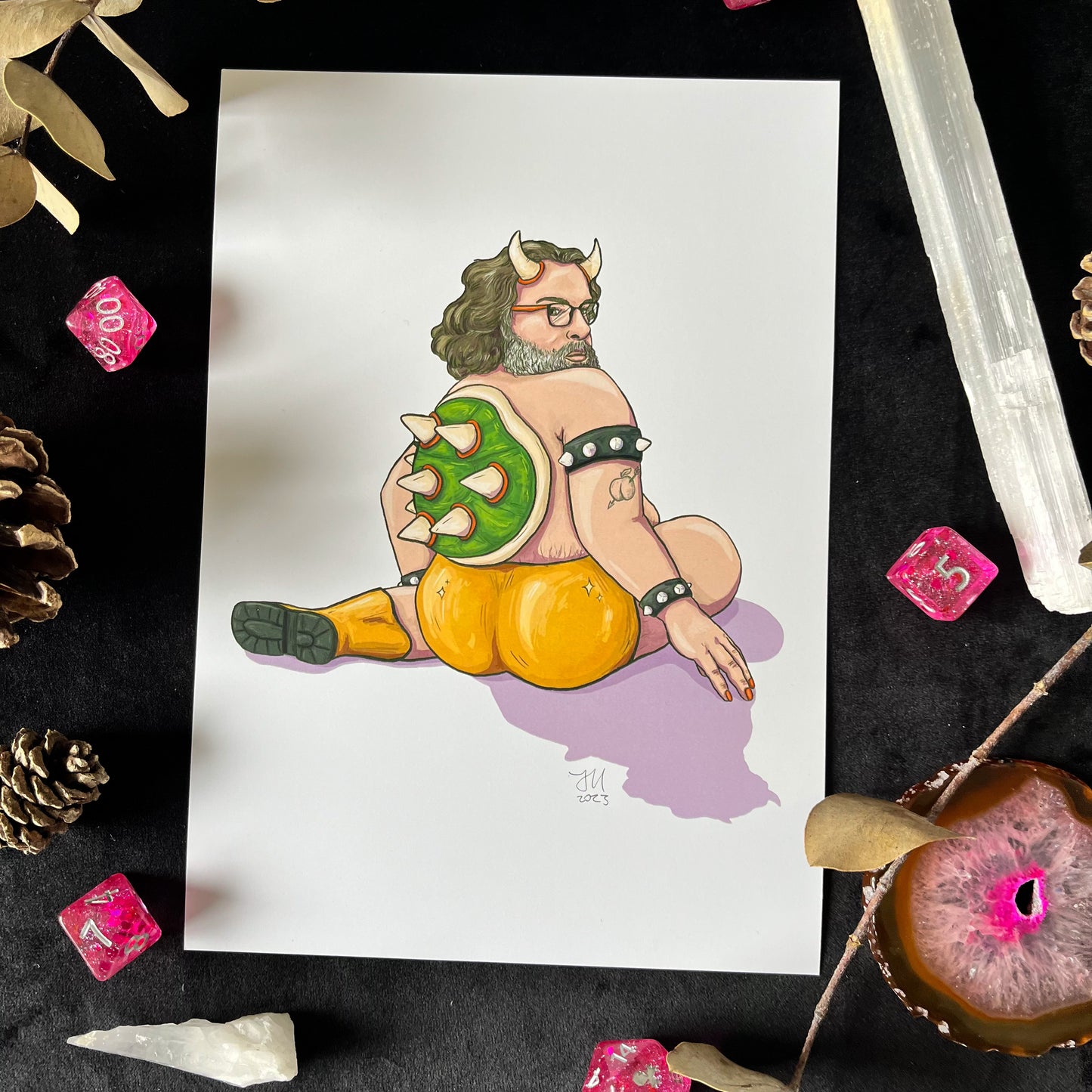 Jack Black Bowser Pinup Print