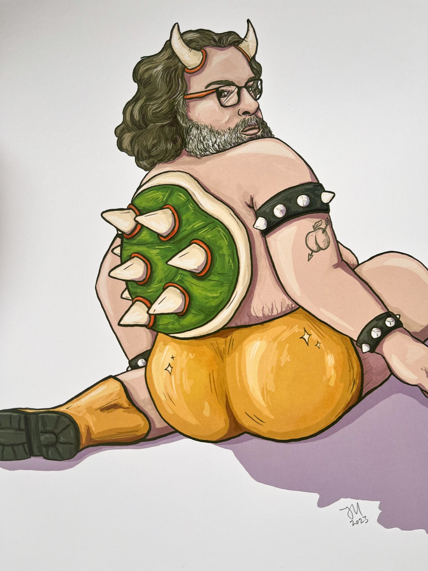 Jack Black Bowser Pinup Print
