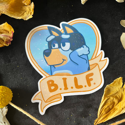 Bluey's Hot Parents Holographic Sticker