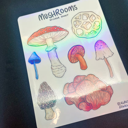 Mushrooms Sticker Sheet