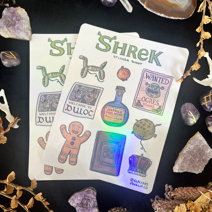 Shrek Sticker Sheet