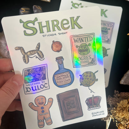 Shrek Sticker Sheet