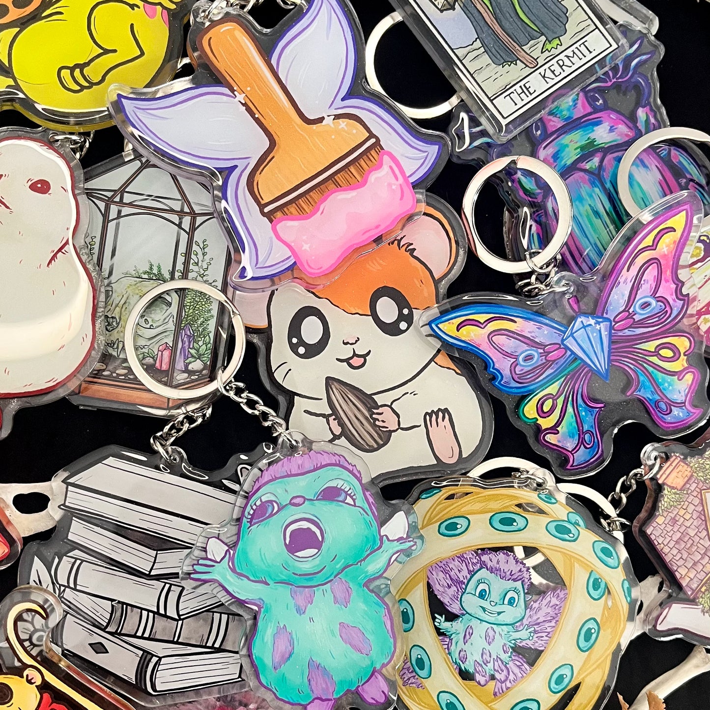 Beetle Charm Keychain