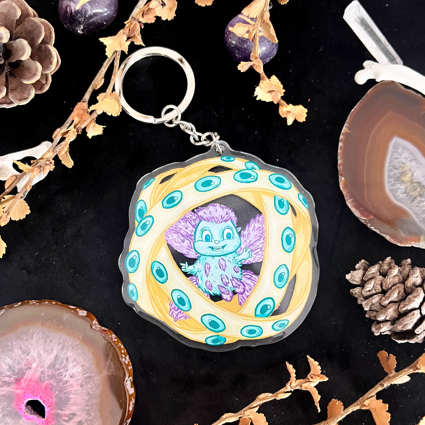 Bibble-ically accurate Angel Charm Keychain