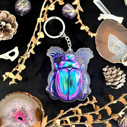Beetle Charm Keychain