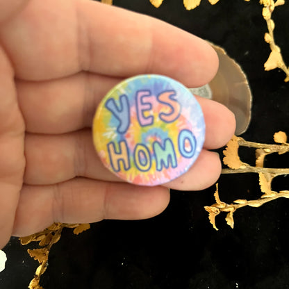 Yes Homo Badge