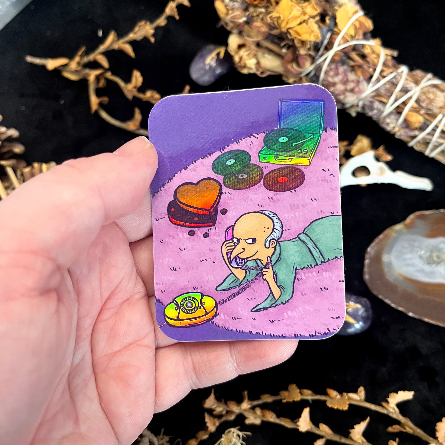 Mr Burns Holographic Sticker