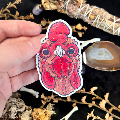 Chicken Holographic Sticker